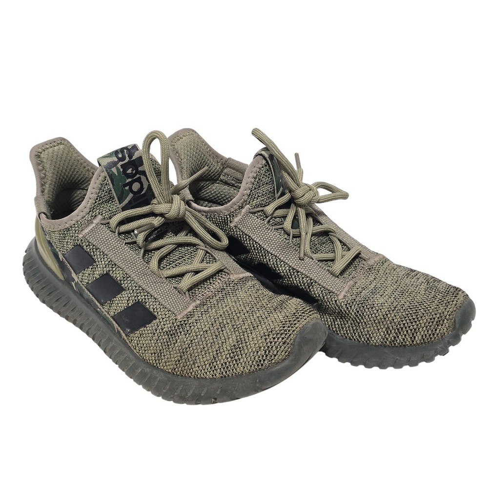 Adidas Men's Running Shoes Camo Print Green Black Athletic‎ Sneakers
